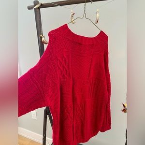 Oversized vintage red dress 🍒